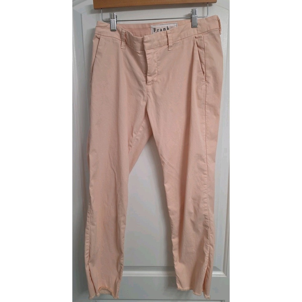 Frank & Eileen Kinsale High Rise Italian Performance Linen Pants Light Pink 4